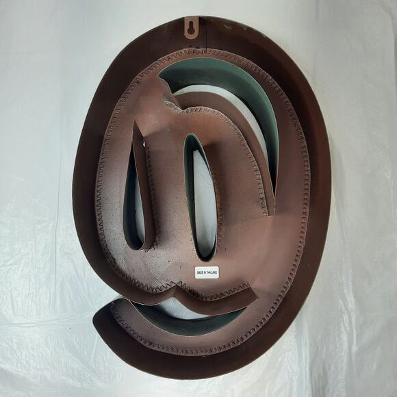 Metal Distressed‎ Hammered @ Symbol At Sign 15.5" Copper Color w/ Green Patina - Picture 3 of 6